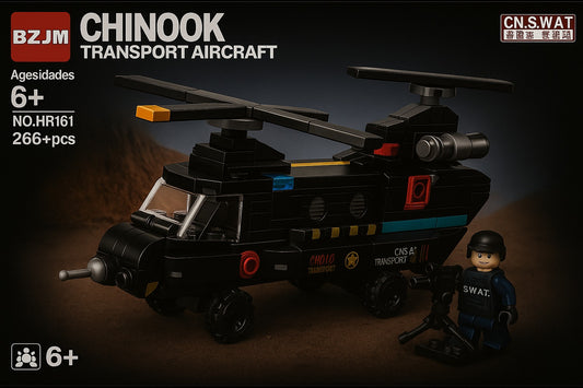 Helicóptero de Transporte Chinook – Set de Construcción BZJM (266+ piezas)